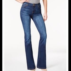 Kut From The Kloth Blue Dark Wash Natalie Kurvy Bootcut Jeans Size 12